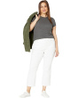 Plus Size Slim Boot Ankle Jeans in Optic White