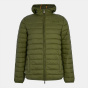 Aquascutum Мужская пуховая куртка средней длины с капюшоном и длинным рукавом длиной до бедер