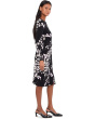 Long Sleeve Matte Jersey Floral Aline