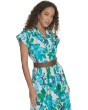 Belted Floral Cotton Aline
