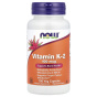 NOW Foods, Витамин K2, 100 мкг, 100 растительных капсул