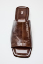 Zara КОЖАНЫЙ МУЛ НА ТАНКЕТКЕ 502255677-105-35