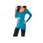 Designer-R_ckendekollet_pullover, t_rkis