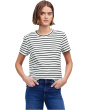 Cotton Perfect Crewneck Tee Stripe