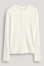 C&A Рубашка Henley Slim Fit в рубчик 2259004 weiss