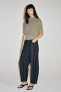 Zara Конические ДЖИНСЫ ZW COLLECTION коричневого ЦВЕТА С ЗАВЫШЕННОЙ ТАЛИЕЙ