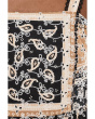 Mixed Print Peplum Top