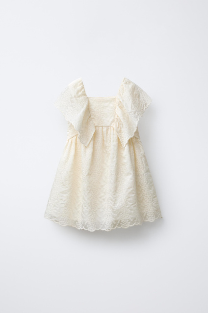 Zara ПЛАТЬЕ С ВЫШИТЫМИ БАБОЧКАМИ 495670046-712-18