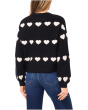 Heart Jacquard Crew Neck Sweater