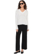 Organic Linen Cotton Slub V-Neck Sweater