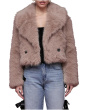 Cropped Faux Fur Jacket