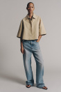 Zara КОРОТКАЯ КУРТКА ZW COLLECTION бежевого цвета