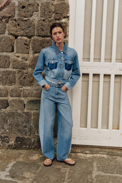 Zara САНДАЛИИ НА ПЛОСКОЙ ПОДОШВЕ ИЗ РАЗНЫХ МАТЕРИАЛОВ 534494675-107-36