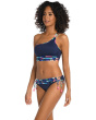 Painted Leaves One Shoulder Bralette