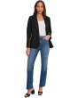 Super Stretch Ponte Blazer With Button Sleeve