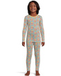 Kickee Pants Kids Пижамный комплект с длинными рукавами и принтом (для малышей / Маленьких детей / больших детей)