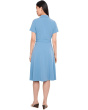 Short Sleeve Self Tie Jacket Dress