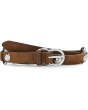 O-Ring Studded Suede Belt