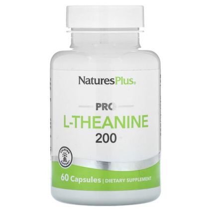 NaturesPlus, Pro, L-теанин 200, 60 капсул (200 мг в 1 капсуле)