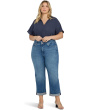 Plus Size Bailey Relaxed Straight Crop Cuff Jeans