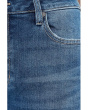 Morgan Mid-Rise Cuffed Crop Wide Leg Jeans With Trim 30" Inseam