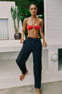 Zara БРЮКИ ЧИНОС С ПЛЕТЕНЫМ ПОЯСОМ синего ЦВЕТА индиго