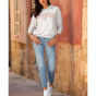 5-Pocket-Jeans m. Teilungsn_hten, blue-bleached