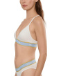 Icon Cotton Modal Stripe Triangle Bralette