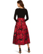 Combo Floral Jacquard Dress