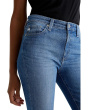 Mari Mid Rise Slim Straight Jeans in Runway