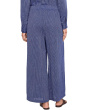 Striped Organic Cotton Gauze Ankle Pants