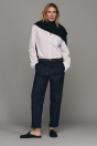 Zara БРЮКИ ЧИНОС С ПЛЕТЕНЫМ ПОЯСОМ синего ЦВЕТА индиго