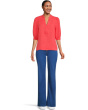 Mialeigh Elbow Sleeve Linen Top
