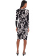 Long Sleeve Matte Jersey Floral Aline