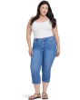 Plus Size Chloe Capri Side Slit Jeans