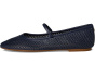 Jayna Perforated Leather Mary Jane Flats