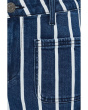 Kelsey-High-Rise Ankle Flare With Patch Pocket in Indigo/White