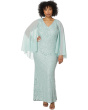 Plus Size Long Lace Capelet