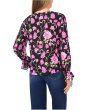 Floral Printed Button Front Long Sleeve Top