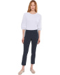 Mixed Signals - Knit Woven Combo Top With Balloon Sleeves
