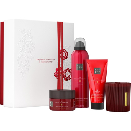 RITUALS Ритуал аюрведического среднего подарочного набора Ритуал аюрведической свечи 140 гр. + Ритуал аюрведического крема для тела 100 мл + Ритуал аюрведического скраба для тела 125 гр. + Ритуал аюрведического пенящегося геля для душа 200 мл - 1 шт.