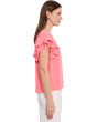 Double Flutter Sleeve Shirred Shoulder Top