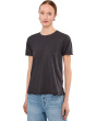 Short Sleeve Step Hem Crew Neck Short Sleeve Tee