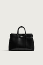 Zara СУМКА С РЕМЕШКОМ-ДЕТАЛЬ черного цвета