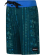 Palm Stripe Board Shorts (Little Kid)
