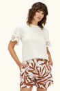 C&A Футболка - обычная форма - Broderie Anglaise 2253860 weis