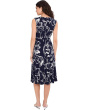 Floral Twist-Front Jersey Dress
