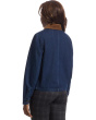 Barn Jacket - Snap Closure Denim Jacket with Patch Pockets and Corduroy Collar