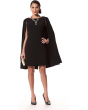 Structured Cape Sheath Dress