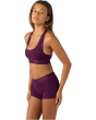 Plum Modal Solid Sports Bra